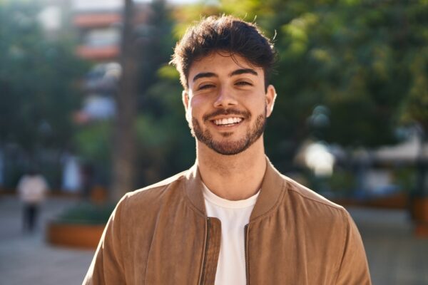 happy attractive man smiling